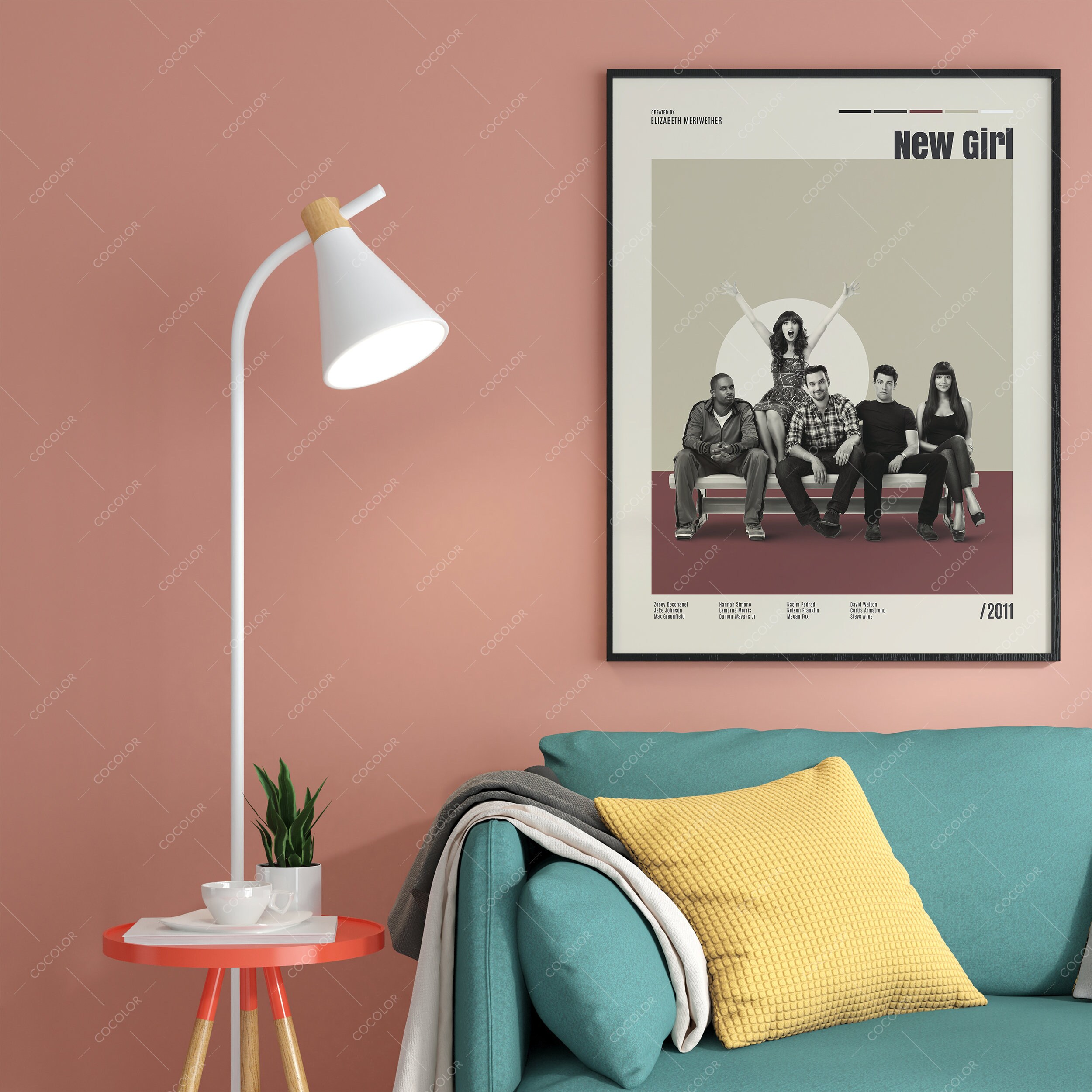 New Girl, TV Show Poster, Retro Movie Poster, Art Print Wall Decor