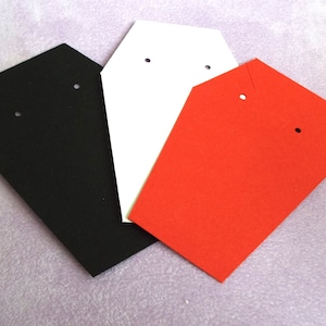 Coffin Jewellery Display Cards 9 x 6cm (19 colours available)