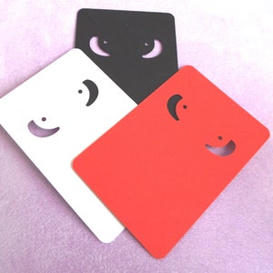 Clip on Jewellery Display Cards 9 x 6 cm (19 colours available) for Necklaces and Clip On Earrings