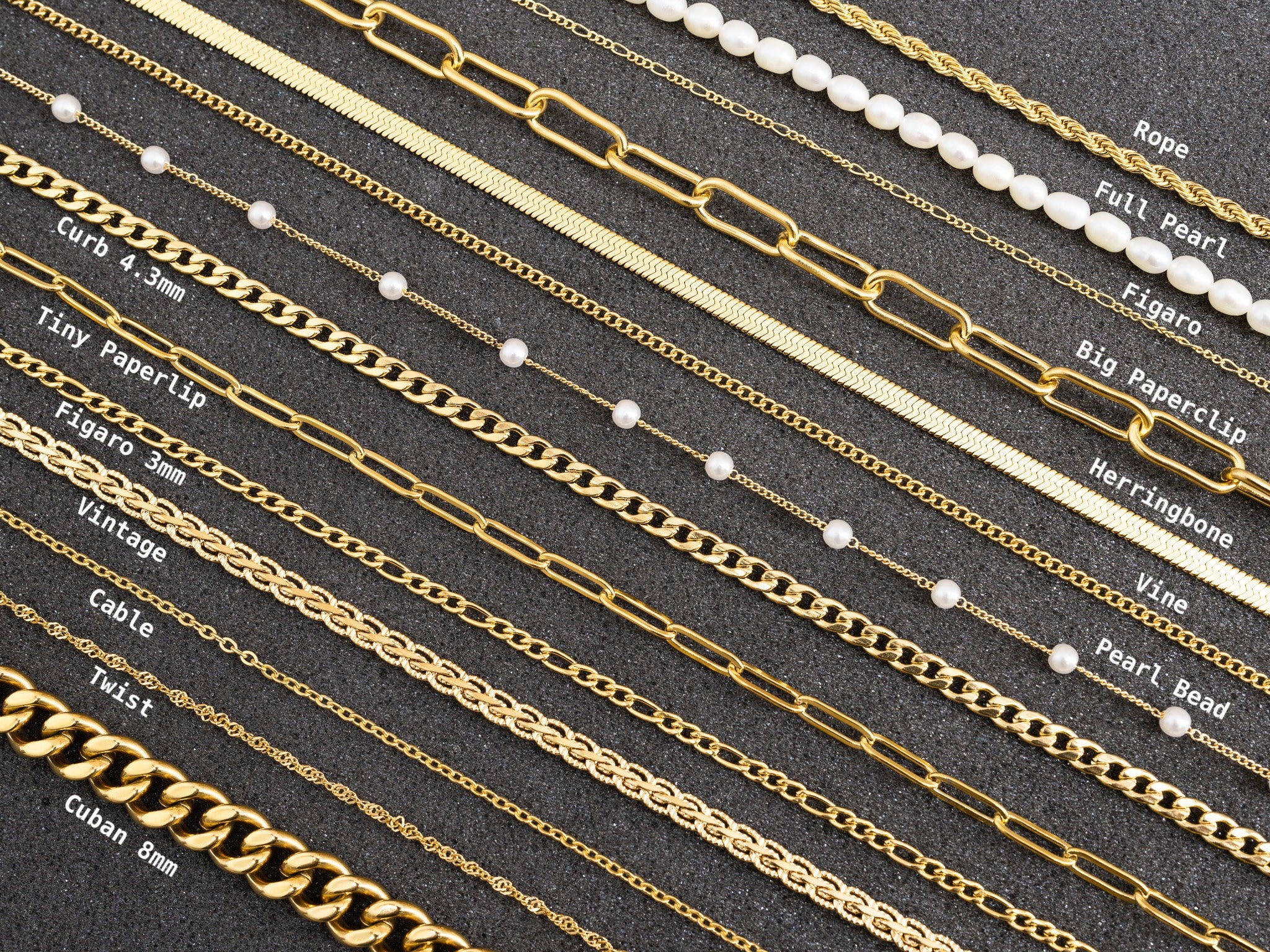 Types of deals mens gold chains