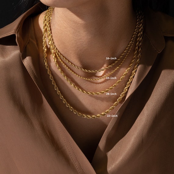 Mens 16 sale inch gold chain