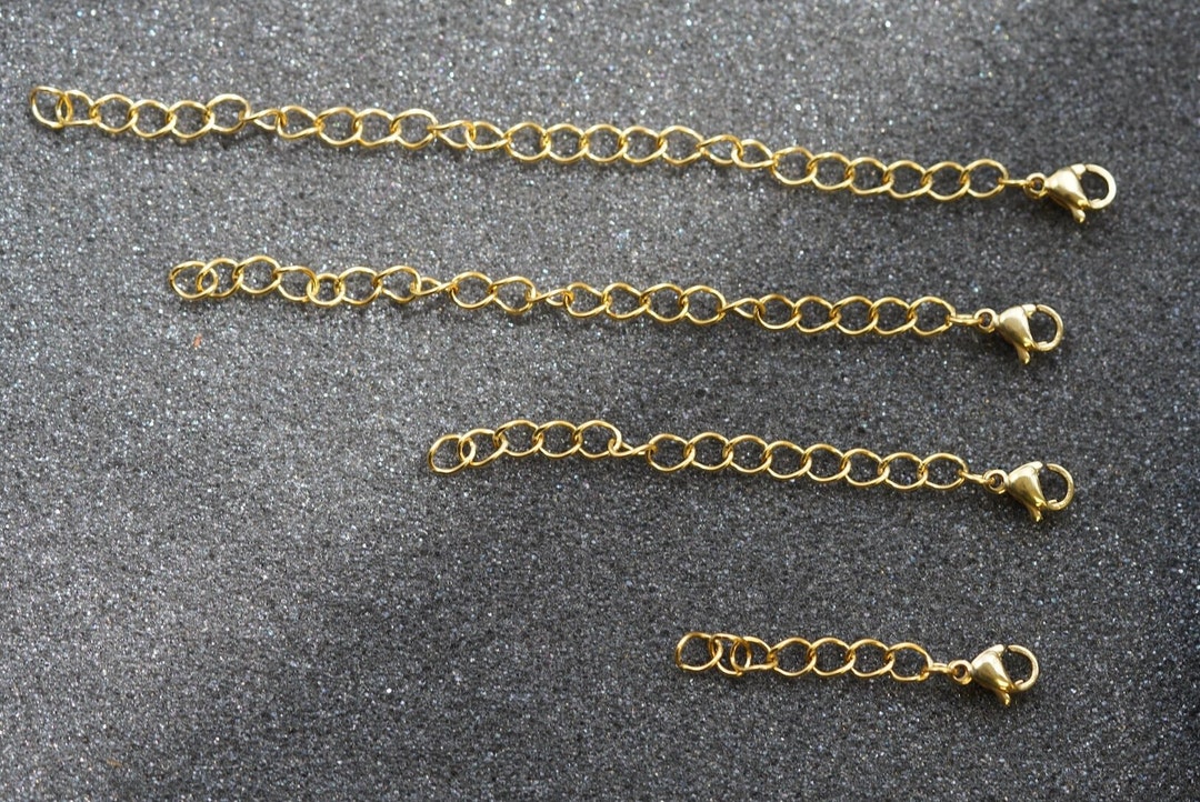 18K Gold Necklace Extender, Removable Extender, Chain Extender