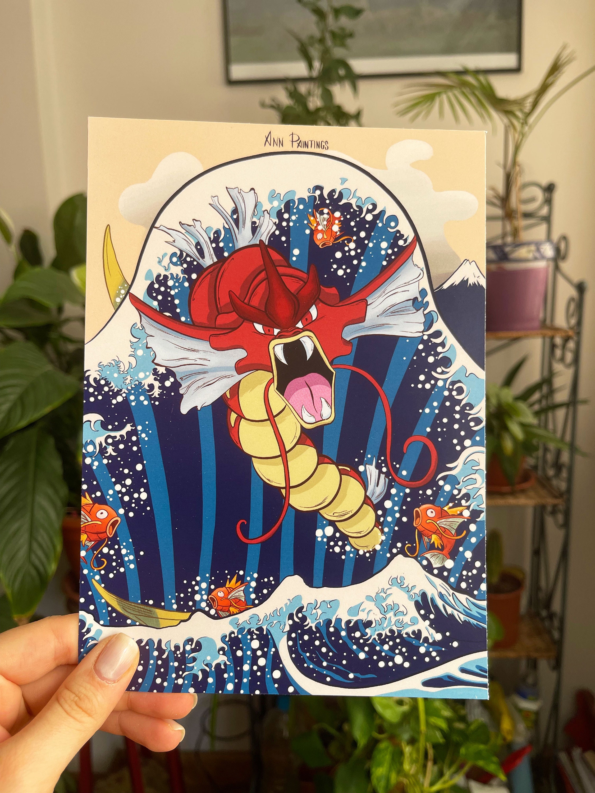 Gyarados painting - Etsy 日本