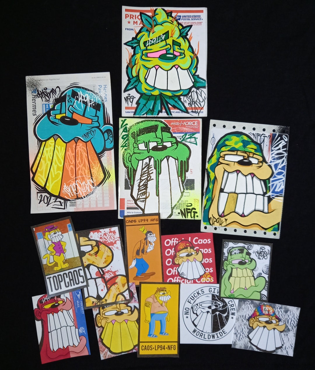 Graffiti Sticker Pack usps Hand Drawn and Printed Stickers Etsy