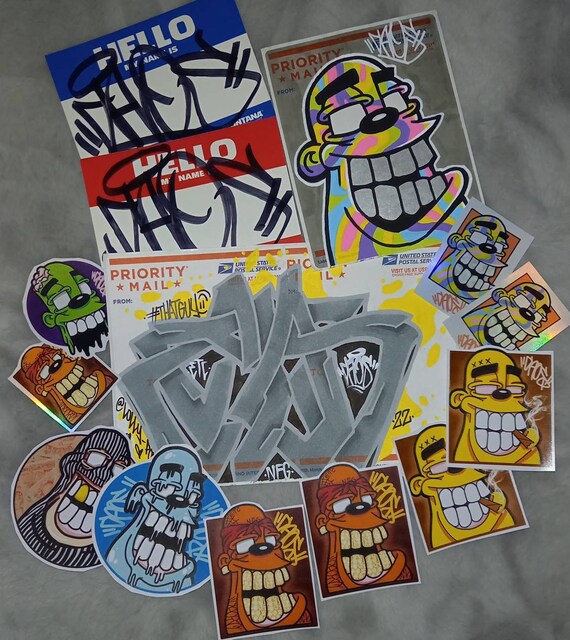 Graffiti Usps 228s Stickers Graff and Character Original Art Etsy