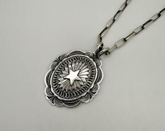 Sunshine Reeves Navajo Sterling Silver Thunderbird Pendant