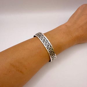 Stamped Sterling Silver Cuff Bracelet By Sunshine Reeves Size 5.5&quot;/Native American/Navajo/Handmade/One Of A Kind/Southwest/Boho/Hippie