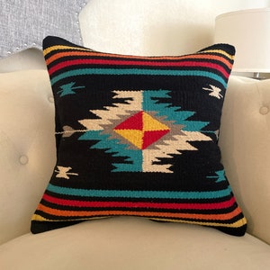 Southwestern Contemporary Pillow Cover Style 14/Southwest/Handwoven/Geometric/Tribal Design/Accent