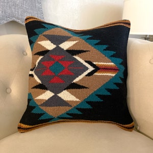 Southwest Desert Pillow Cover Style 5/Southwestern/Home Decor/Handwoven/Tribal Design/Geometric/Wool/Accent