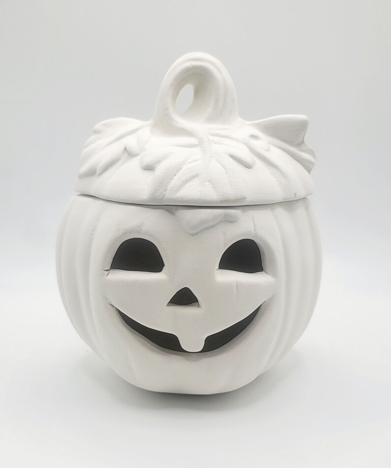 Ceramic Jack O Lantern Paint Your Own DIY Kids Halloween Craft Etsy