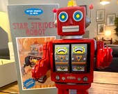 Horikawa Limited Edition Star Strider Robot with Box Red Rare find original box- FREE Shipping