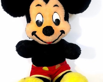 Vintage Walt Disney Production Mickey Mouse Plush 17” California Stuffed Toys