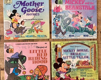 Free Ship! Vintage Walt Disney Storybook Records, Your