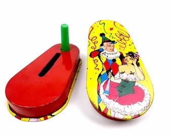Vintage Tin Litho NoiseMaker | 1950’s Celebration US Metal Toy Co. | USA