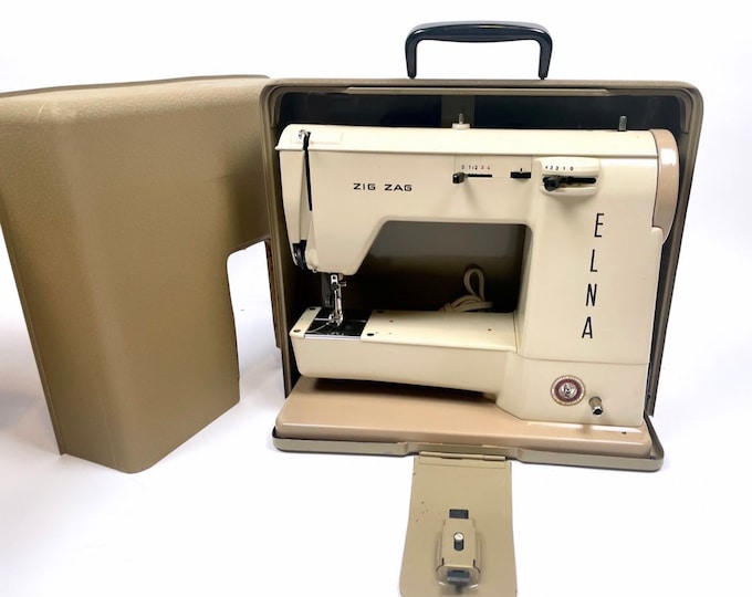 Vintage ELNA Zig Zag Sewing Machine With Original Box & Packaging Etsy