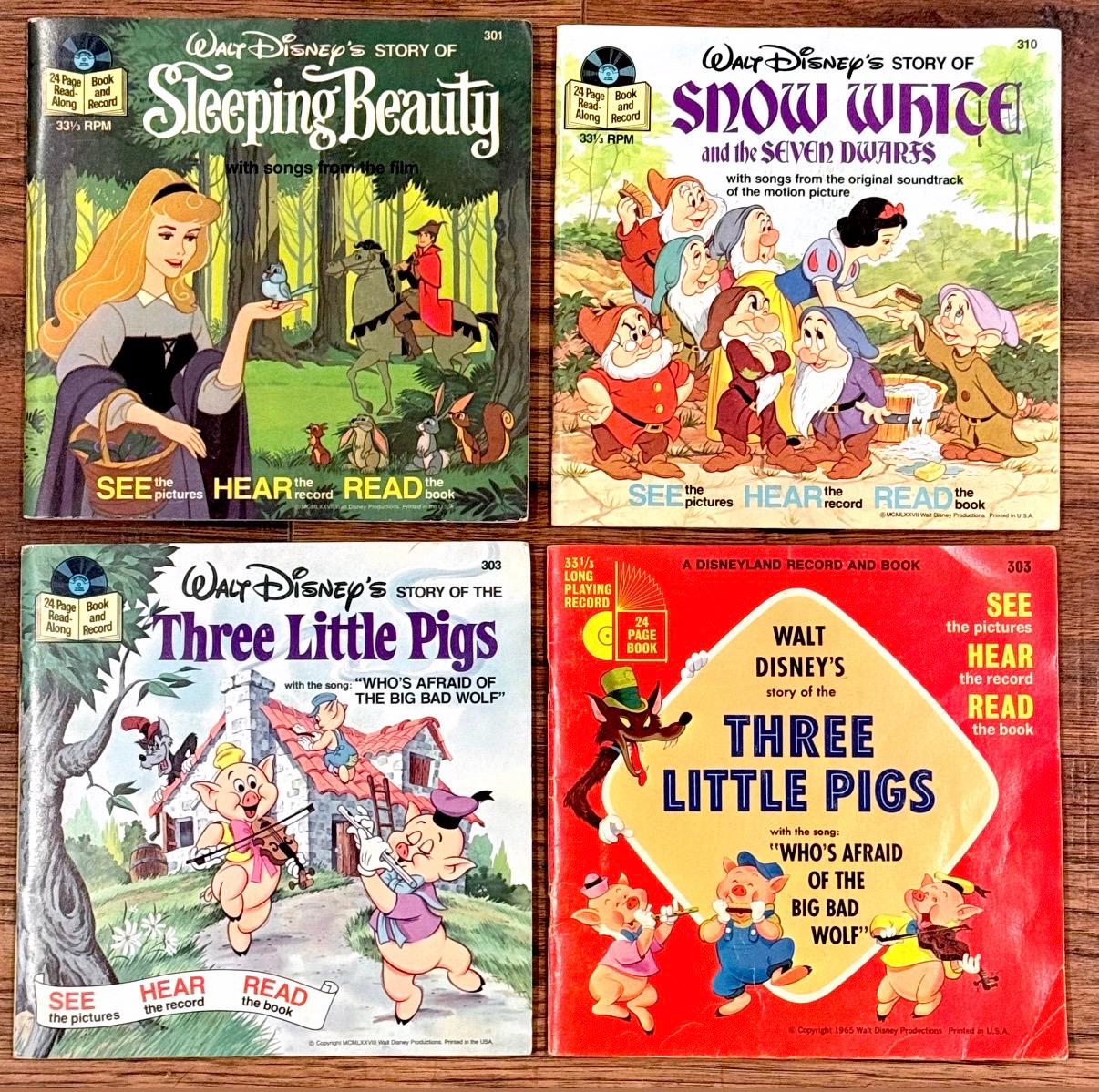 Free Ship! Vintage Walt Disney Storybook Record & Book, Your