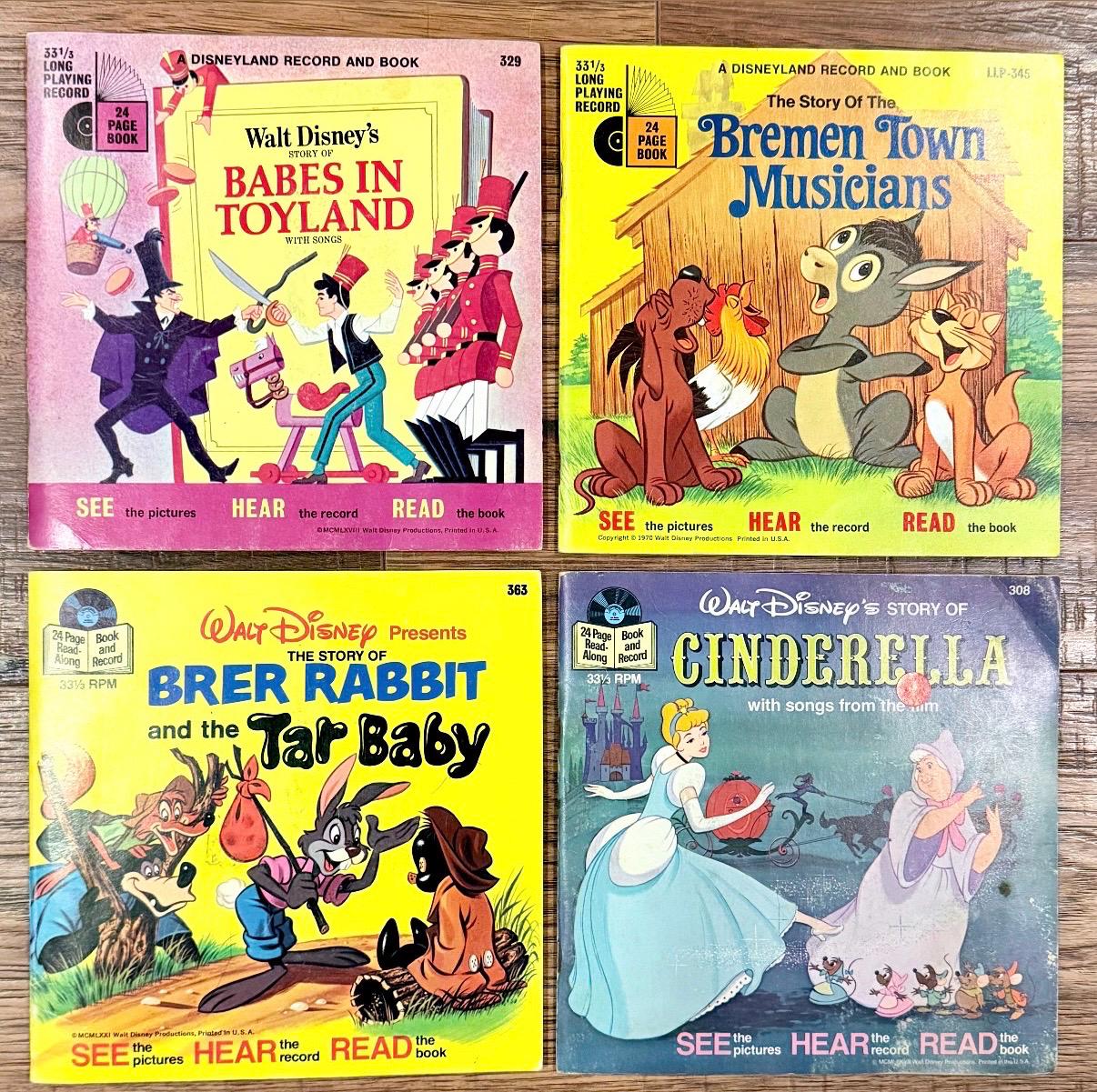 Your Choice! Vintage Walt Disney Storybook Record & Book 33RPM 7in