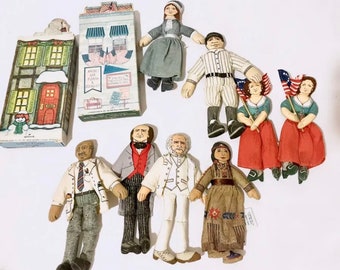 1979 Famous Americans Series Cloth Dolls