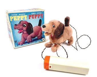Vintage Peppy Puppy Battery Operated Remote Control Works Perfectly 1950s - Etsy Vintage Peppy Puppy Battery Operated Remote Control Works Perfectly 1950s - Etsy
