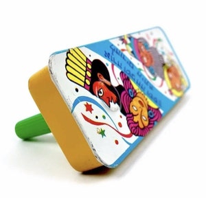 Vintage Tin Litho Noisemaker GROGGER | Rare! Purim Mordecae Queen Esther Judacia