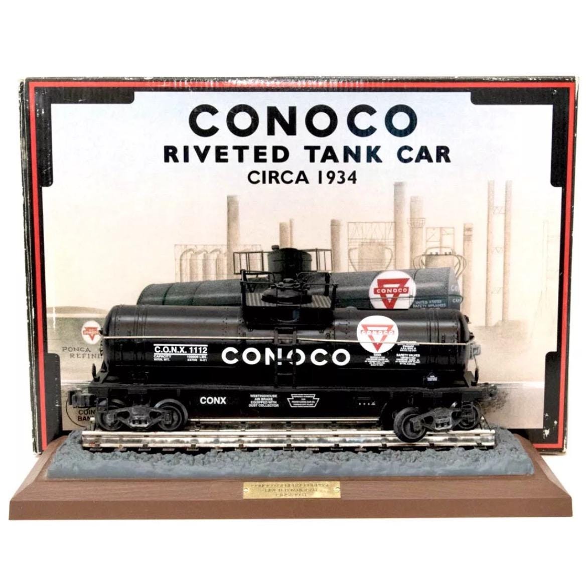 Kancolo　ジーベン90缶 1934 Conoco Riveted Tank Car Replica Coin Bank, Limited Edition - Etsy