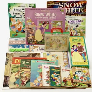 Choice! Vintage Snow White Books, Records, Puzzles, Toys. Pricing Varies | Snow White Collectibles
