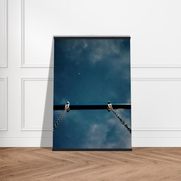Matte Night Sky Poster with Hanger
