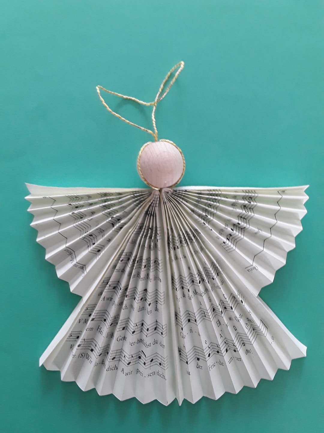 5 Paper Angels DIY Guardian Angels BEAUTIFUL DECO Natural Paper Wood ...
