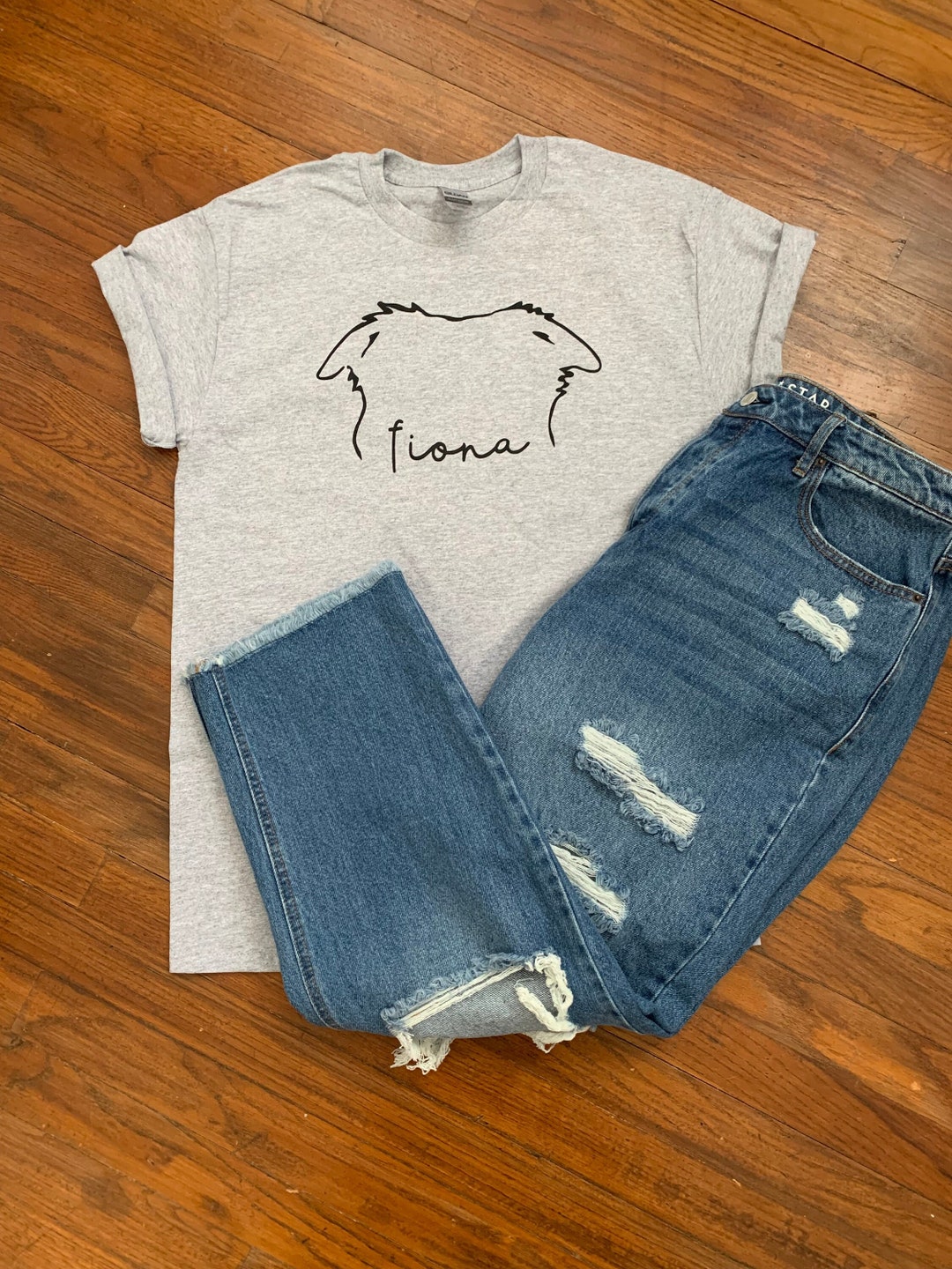 Personalized Dog Tshirts Personalized Dog Ear Tshirts Etsy