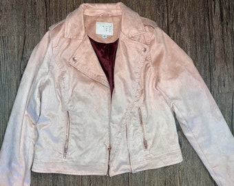 light pink suede jacket