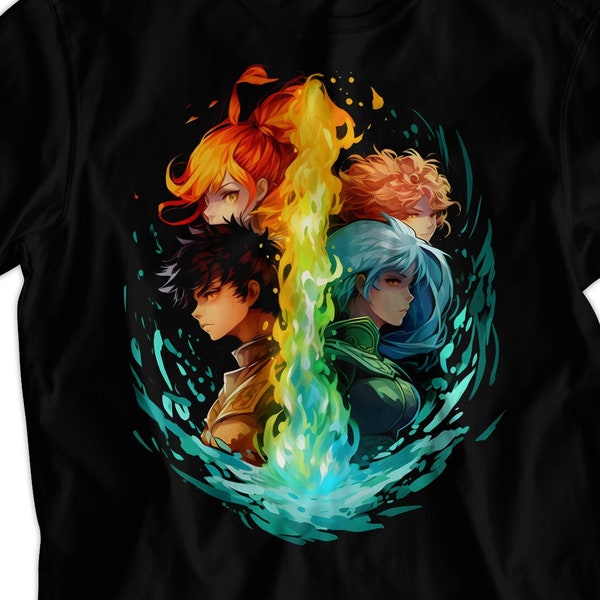 Рубашка Elements Diseño de anime - сраведливаke торговetrour - выыое качество