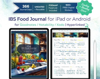 IBS Food Journal and Tracker for iPad/Android: FODMAP List, Meal Planner