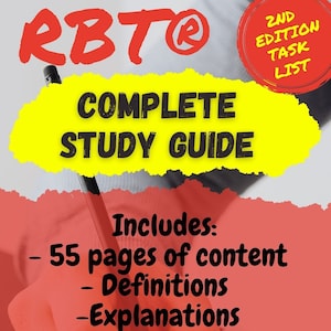 RBT Study Guide 2nd Edition Task List | RBT Study Guide | 2nd Edition Task List | Registered Behavior Technician Test Prep | RBT Study Exam
