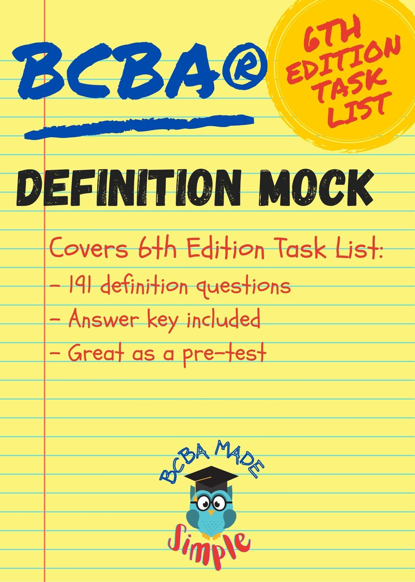 BCBA Exam Full Study Package | 3 Mock Exams | Explanation Guides ...