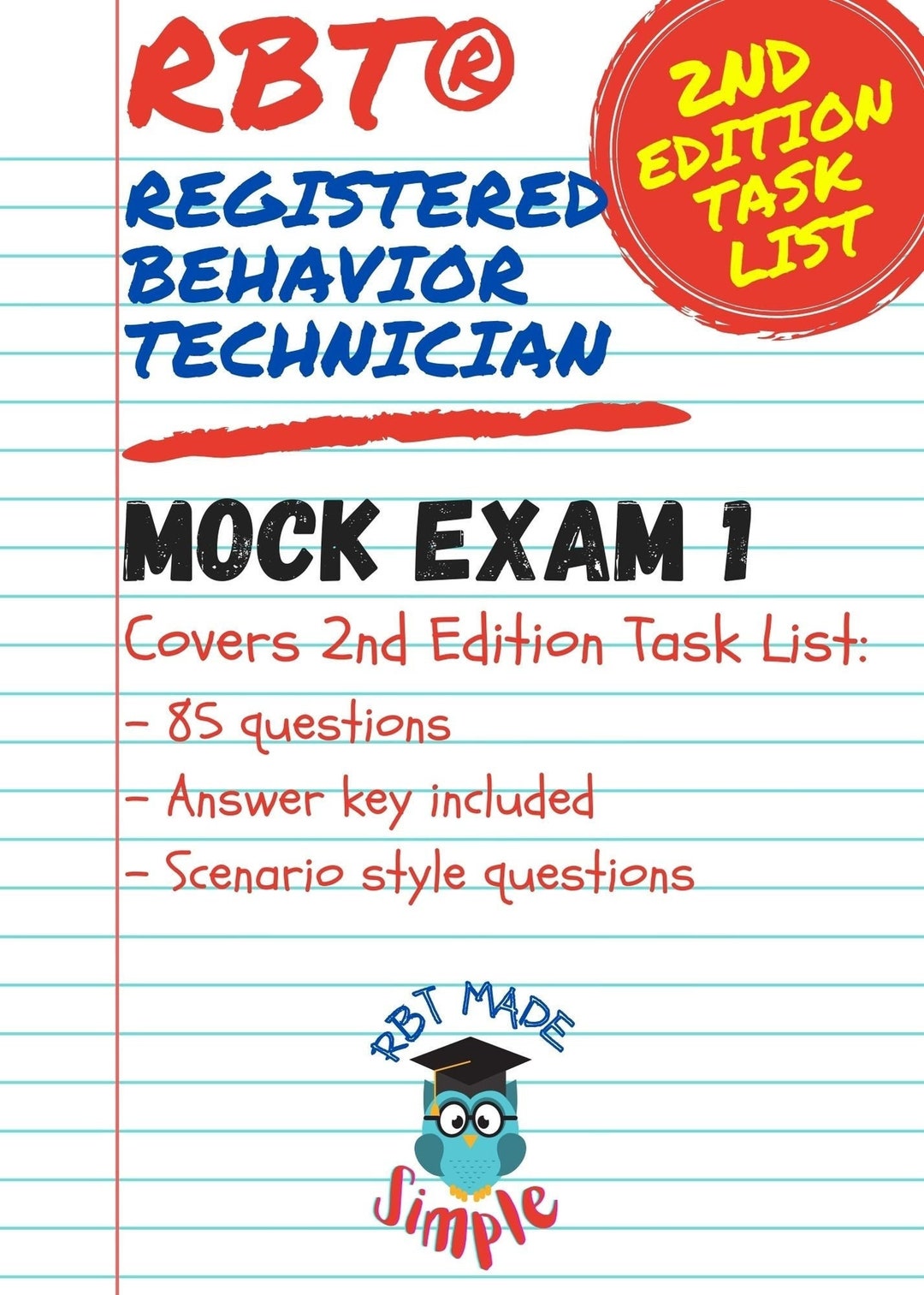Registered Behavior Technician Mock Exam 1 | RBT Mock Exam 1 | 85 ...