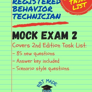 RBT Study Guide and Mock Exams | 3 RBT Mock Exams | Study Guide | 2nd ...