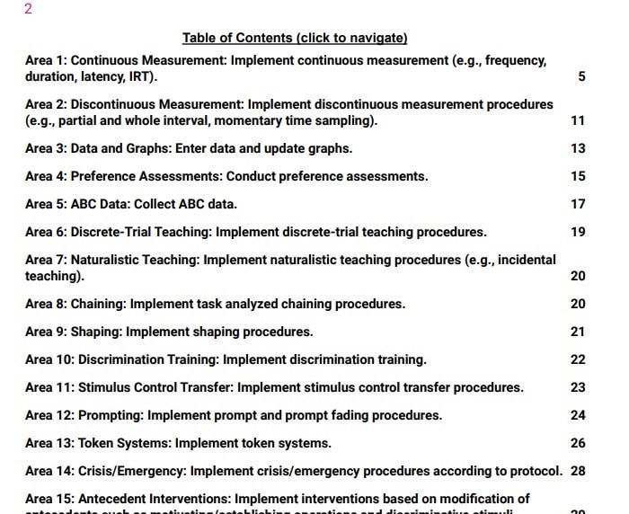 RBT Competency Assessment Study Guide 2nd Edition Task List Registered