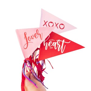 Valentine Pennants - Printable