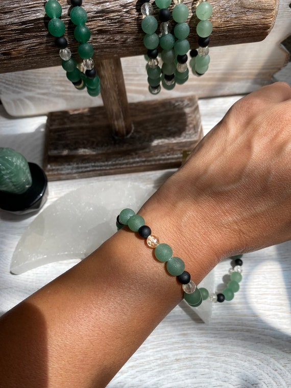 Green Aventurine Citrine and Black Tourmaline Prosperity and