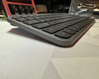 3D Printed Logitech MX Keys Master Keyboard Raiser / Feet / Ergonomic Riser (Fits Gen1 and Gen2 Keyboards). Adds a better angle.