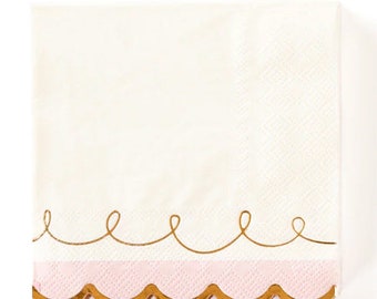 Scalloped Cocktail Napkin