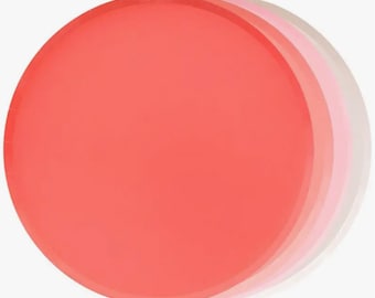 9&quot; inch Paper Plates / 4 Shades of Pink