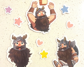 Senshi Sticker Pack: Dungeon Meshi Handmade Stickers, Laptop Labels, Water Bottle Decal