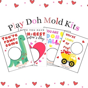 Valentinstag Spielform Kits, personalisierte Valentine Doh Leckerbissen, Klassenzimmer Geschenke, benutzerdefinierte Party Favor behandelt, Valentinstag Geschenk für Studenten