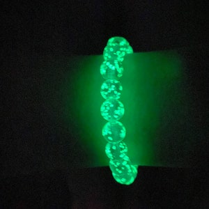 Glow in The Dark Bracelet, Glow in The Dark Jewelry, Shamballa Bracelet, Gift Idea, Mens Bracelet, Womens Bracelet, Glowing Bracelet