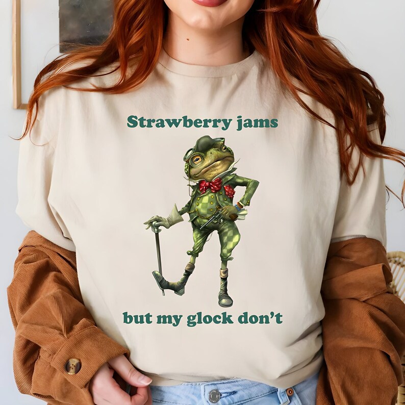 Strawberry Jams but My Glock Dont Shirt Comfort Colors Funny - Etsy UK