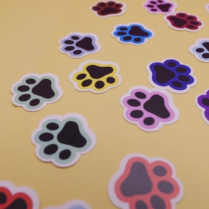 Paw Stickers, Puppy, Dog, Puppy Stickers, Set of 40 Stickers, Excellent Gift Stickers, For Laptop, Journal, Planner, Calendar.