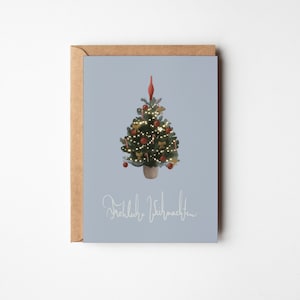 Klappkarte Weihnachtsbaum, A6