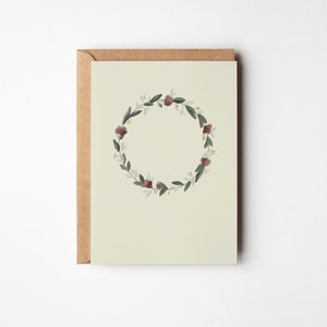 Klappkarte/Postkarte Blumenkranz, A6/A7