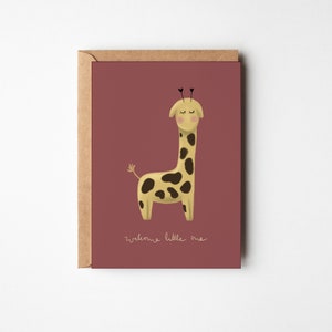 Klappkarte Giraffe, A6